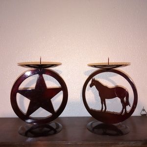 Western candle holders